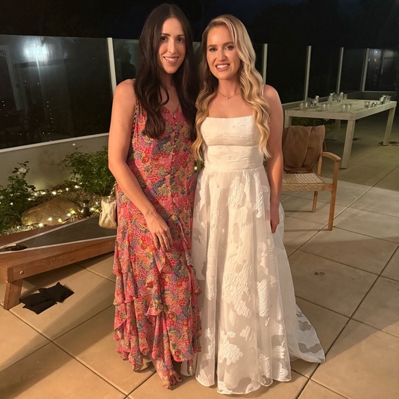 12th Tribe // Lila Pink Floral Multi Color Maxi Dress - Picture 6 of 6